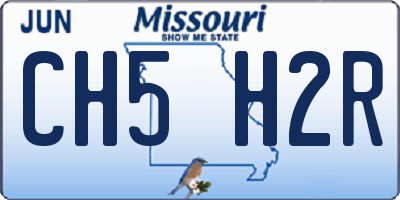MO license plate CH5H2R
