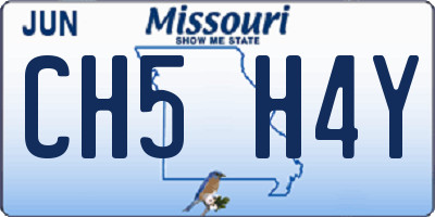 MO license plate CH5H4Y