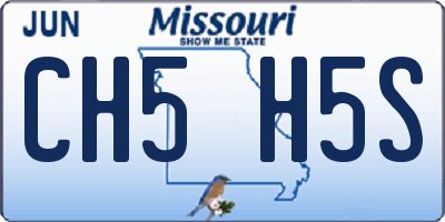 MO license plate CH5H5S