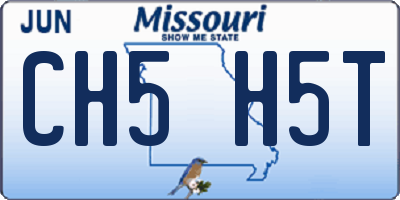 MO license plate CH5H5T