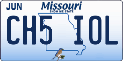 MO license plate CH5I0L