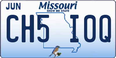MO license plate CH5I0Q