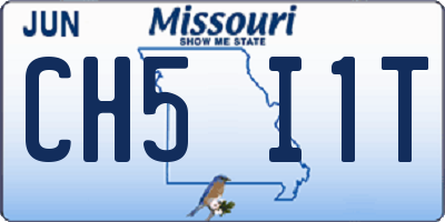MO license plate CH5I1T