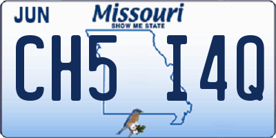 MO license plate CH5I4Q