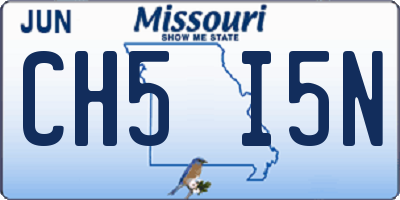 MO license plate CH5I5N