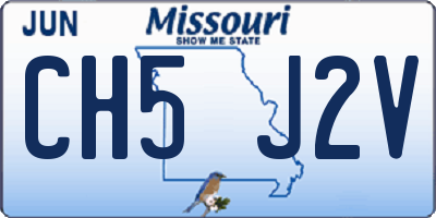 MO license plate CH5J2V