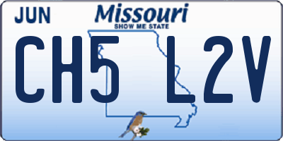 MO license plate CH5L2V