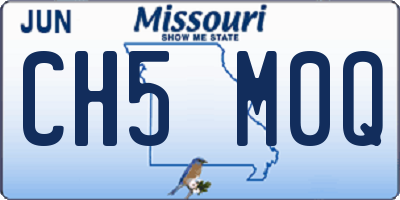 MO license plate CH5M0Q