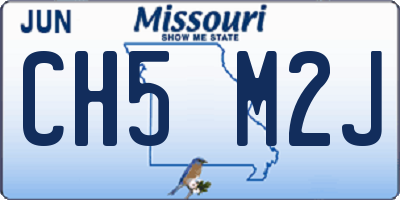 MO license plate CH5M2J