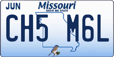 MO license plate CH5M6L
