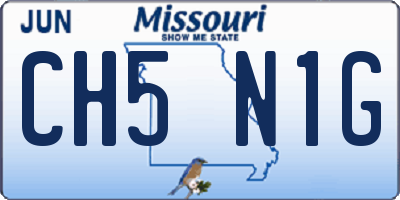 MO license plate CH5N1G