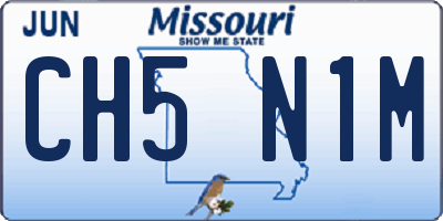 MO license plate CH5N1M