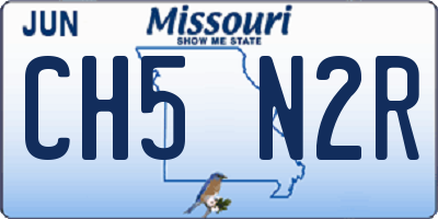 MO license plate CH5N2R