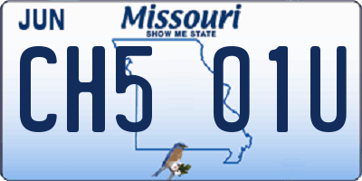 MO license plate CH5O1U