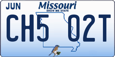 MO license plate CH5O2T