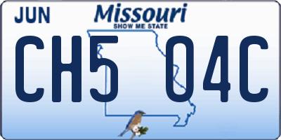 MO license plate CH5O4C
