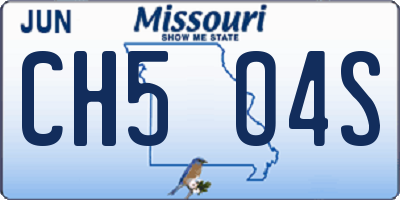 MO license plate CH5O4S