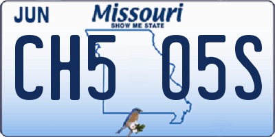 MO license plate CH5O5S