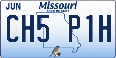 MO license plate CH5P1H