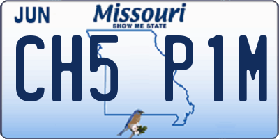 MO license plate CH5P1M