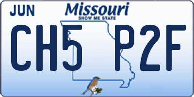 MO license plate CH5P2F