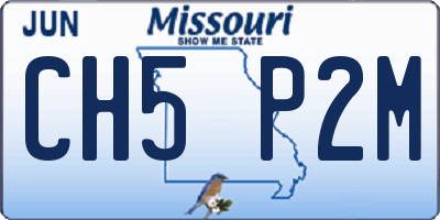 MO license plate CH5P2M