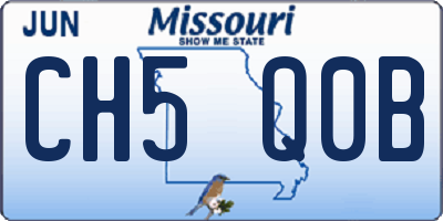 MO license plate CH5Q0B