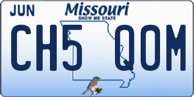 MO license plate CH5Q0M