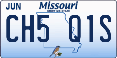 MO license plate CH5Q1S
