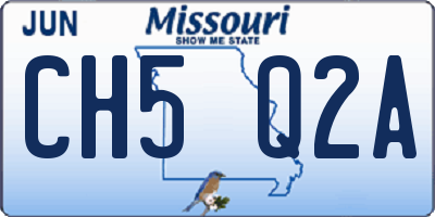 MO license plate CH5Q2A
