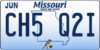 MO license plate CH5Q2I