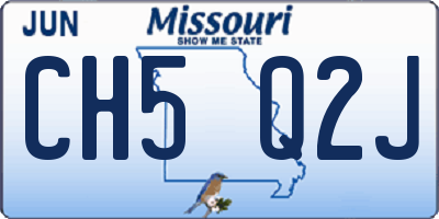 MO license plate CH5Q2J