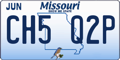 MO license plate CH5Q2P