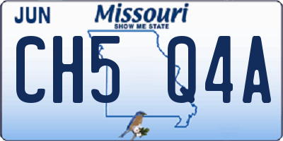 MO license plate CH5Q4A