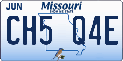 MO license plate CH5Q4E