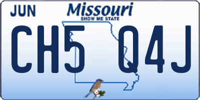 MO license plate CH5Q4J