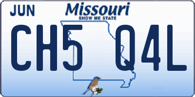 MO license plate CH5Q4L