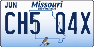 MO license plate CH5Q4X