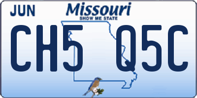 MO license plate CH5Q5C