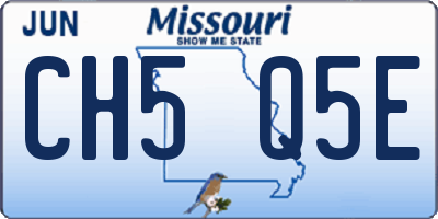 MO license plate CH5Q5E