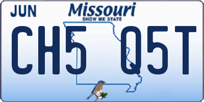 MO license plate CH5Q5T