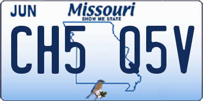 MO license plate CH5Q5V