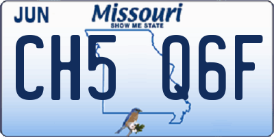 MO license plate CH5Q6F