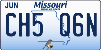 MO license plate CH5Q6N