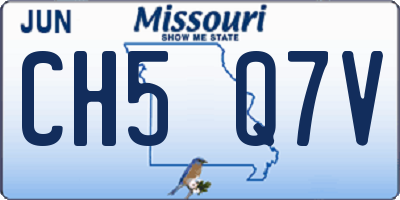 MO license plate CH5Q7V