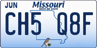 MO license plate CH5Q8F