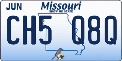 MO license plate CH5Q8Q