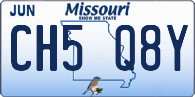 MO license plate CH5Q8Y