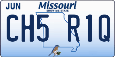 MO license plate CH5R1Q