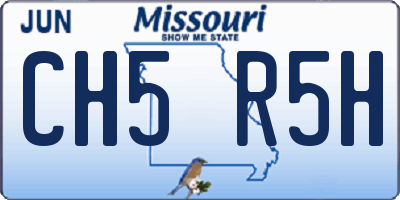 MO license plate CH5R5H